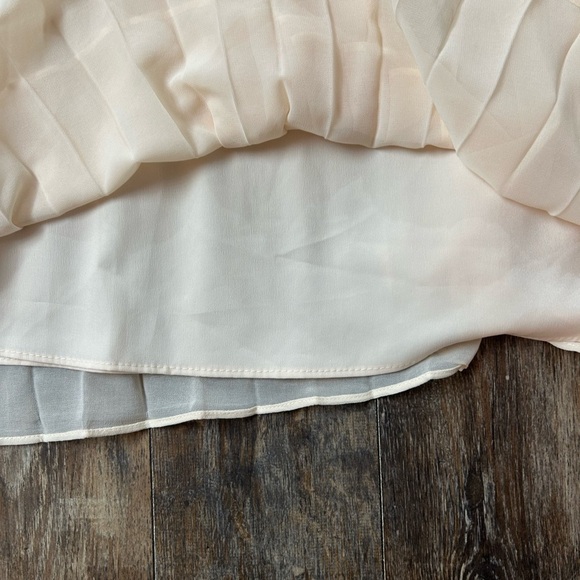 Zara Beige Pleated Skirt - Picture 5 of 8